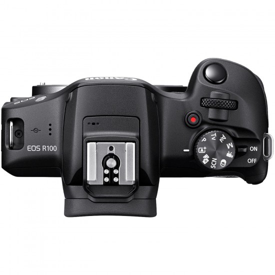 Canon EOS R100 Mirrorless Camera with 18-45mm and 55-210mm
